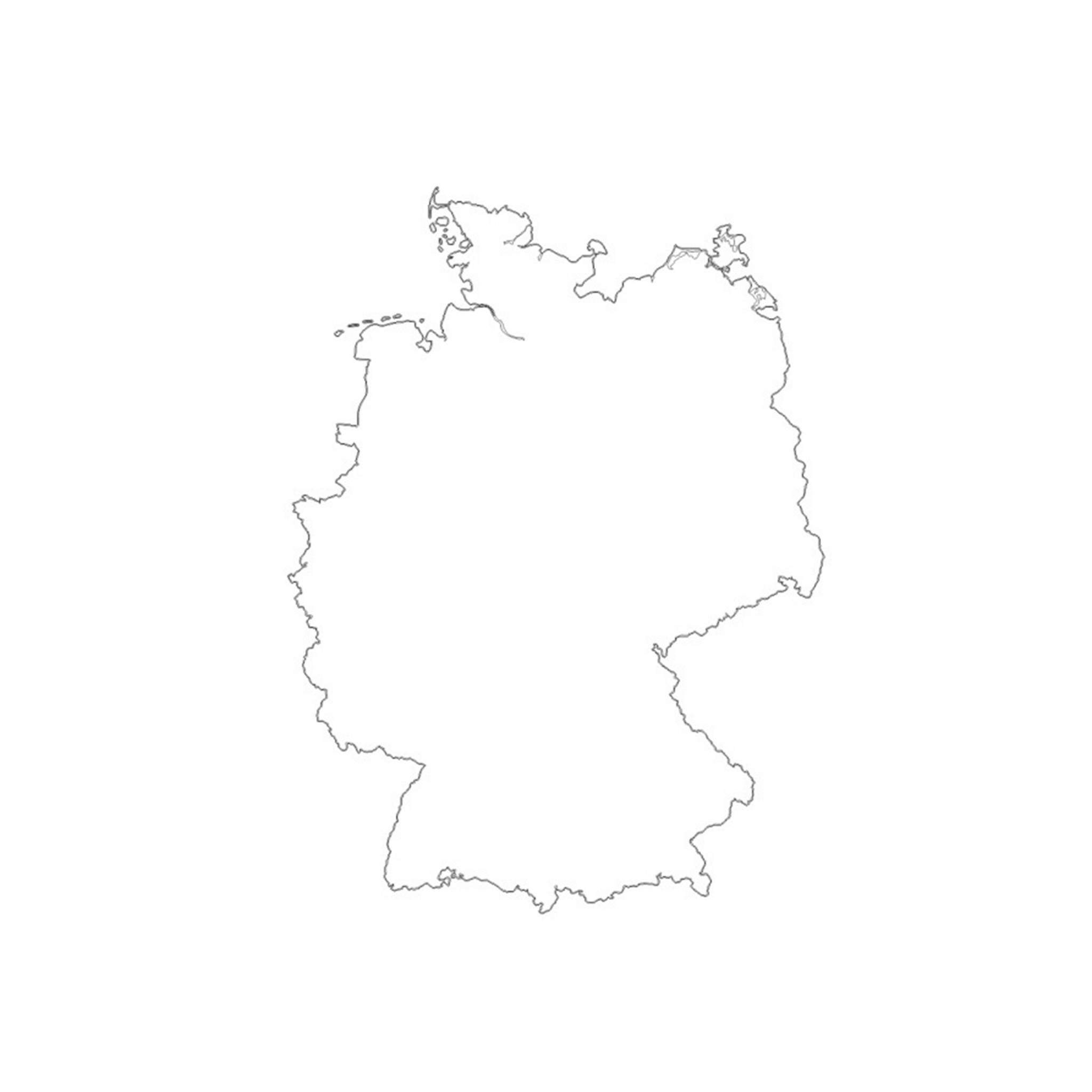 ドイツの拠点の地図