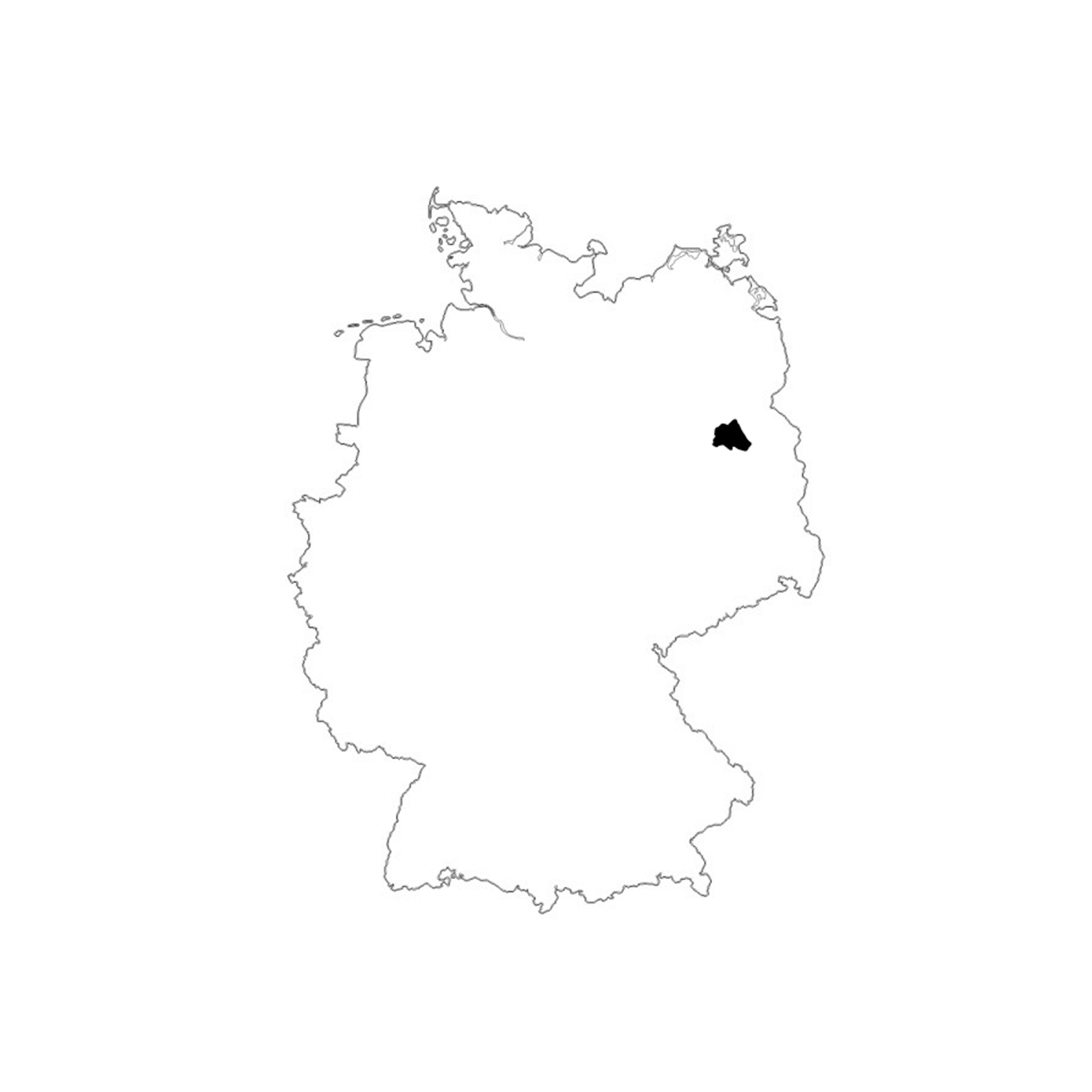 ドイツの拠点の地図