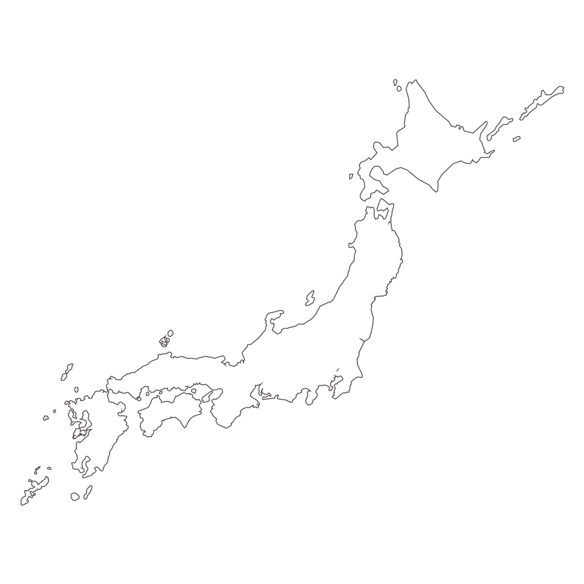 日本の拠点の地図