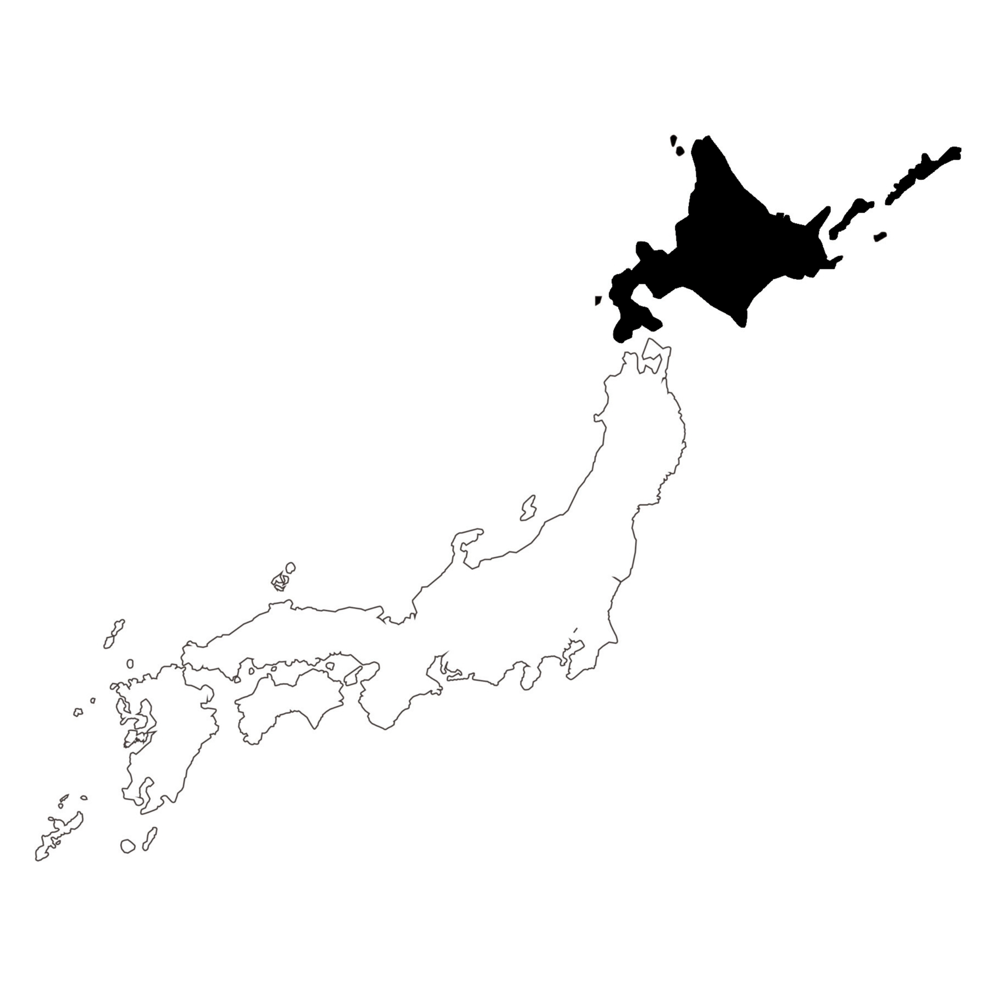 日本の拠点の地図