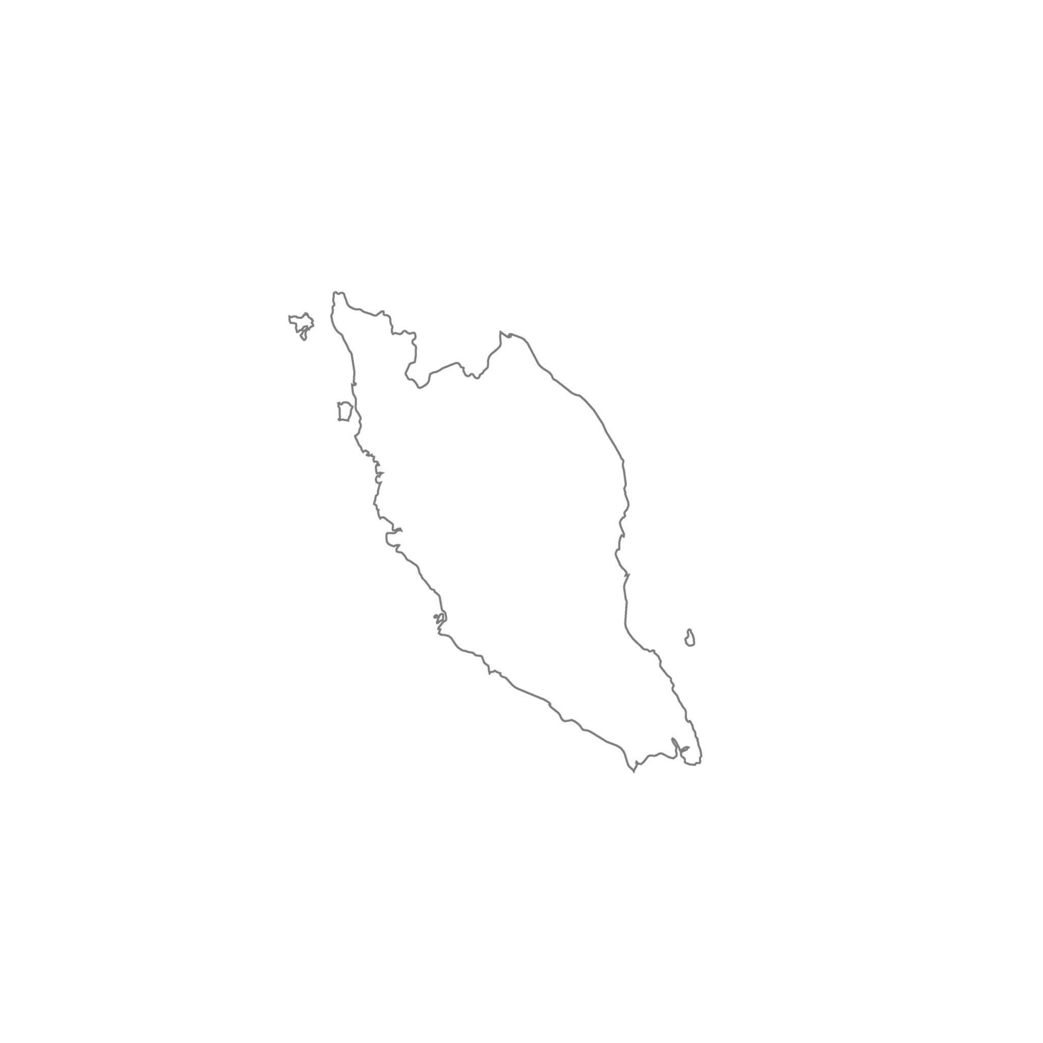 マレーシアの拠点の地図
