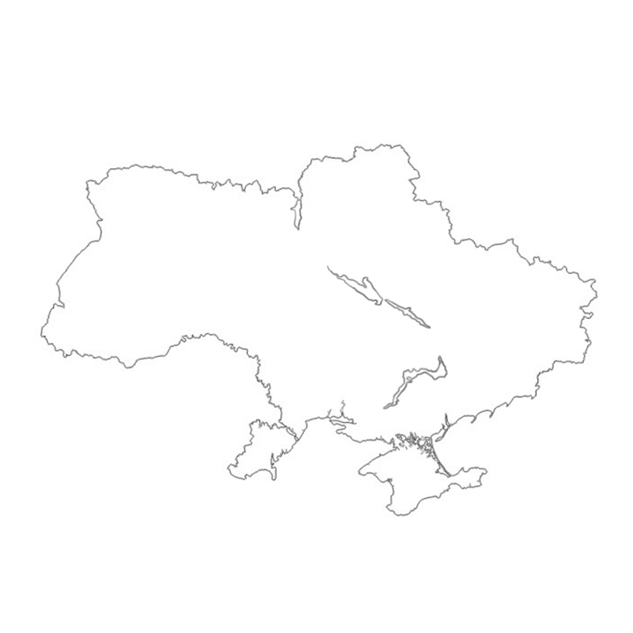 ウクライナの拠点の地図