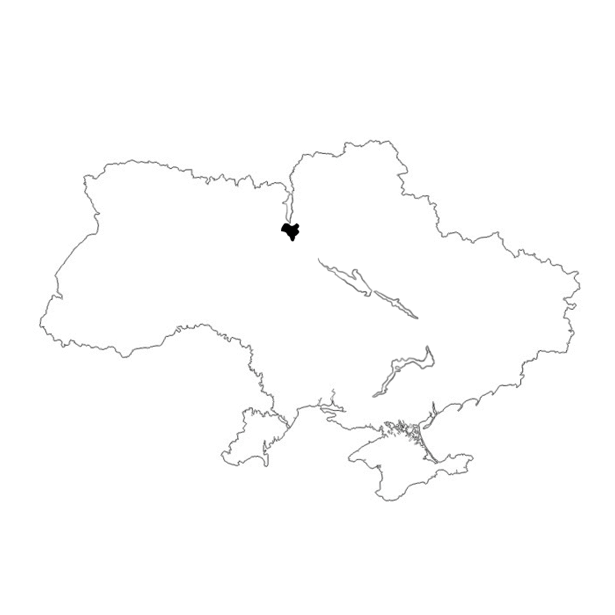 ウクライナの拠点の地図