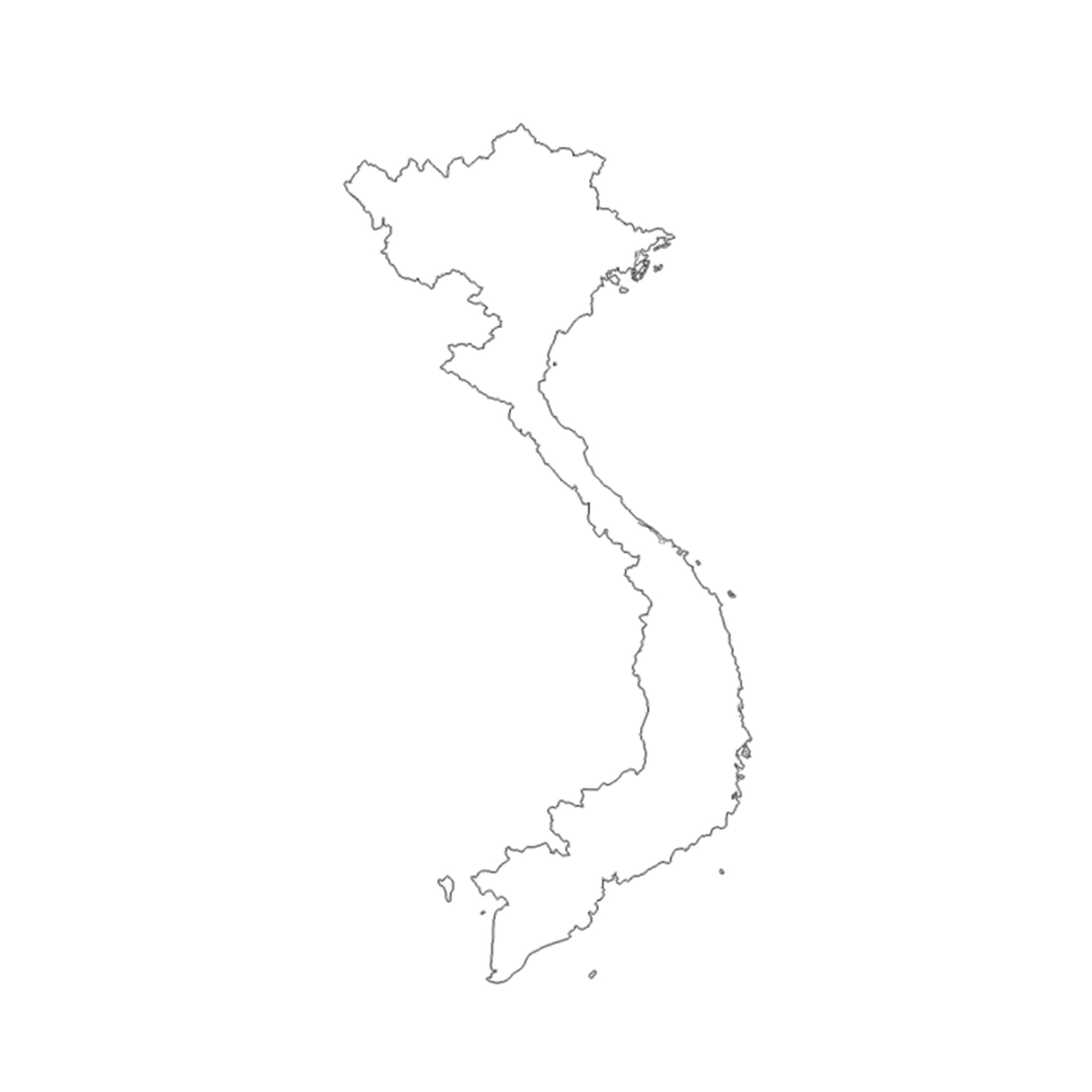 ベトナムの拠点の地図